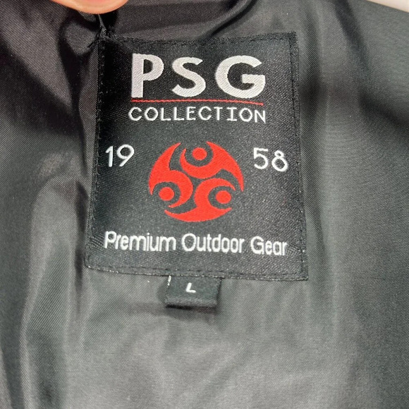 PSG Black Winter Parka Coat Large - Picture 7 of 11